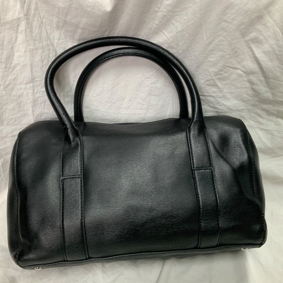 Lauren Ralph Lauren Black Leather Satchel Bag - Picture 2 of 10